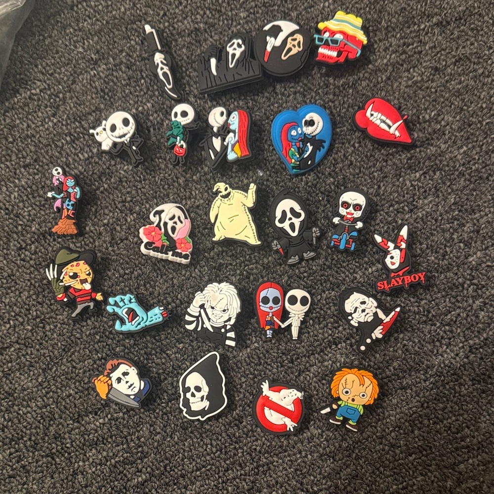Horror Movie Character Shoe Charms